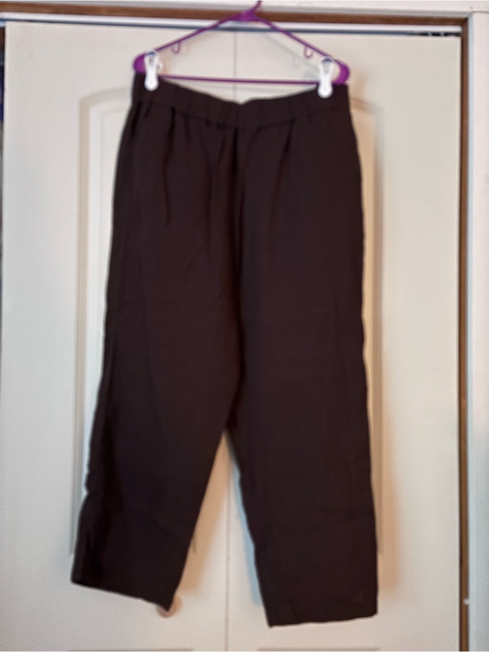 Brown linen pants